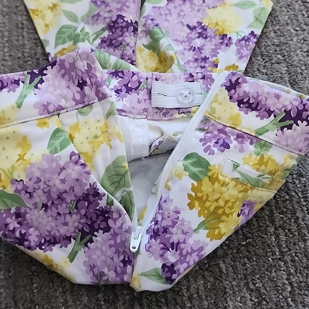 Janie and Jack Floral Sateen Pants, new!